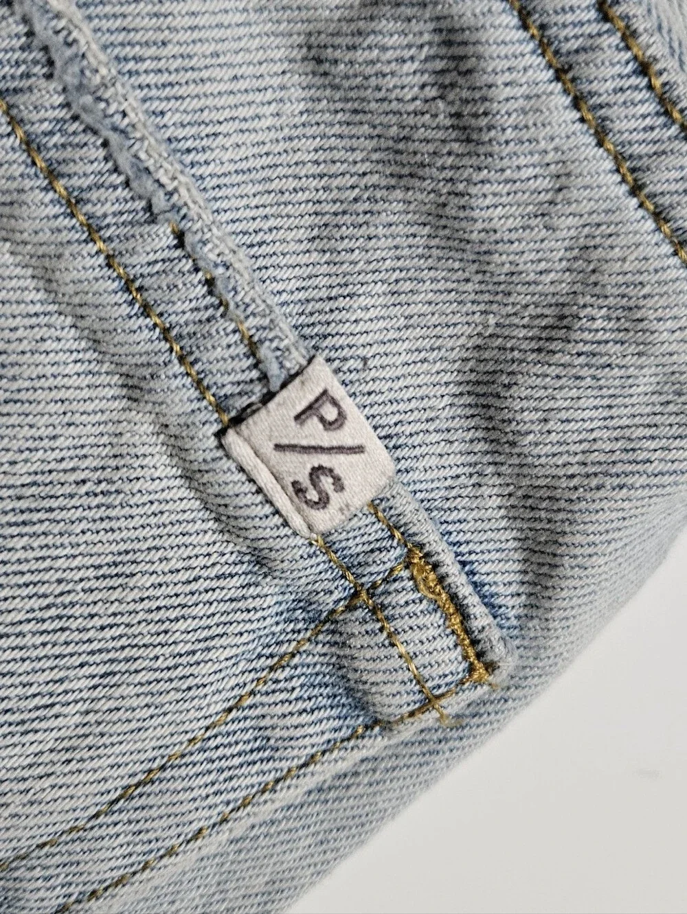 PacSun Baggy Jeans Men's 29x30 Light Wash Straight Leg Distressed Hem Denim.